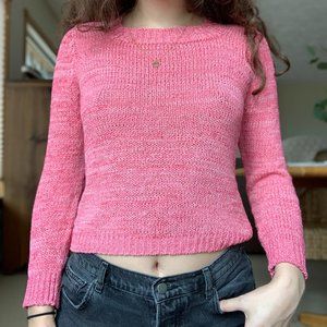 Vintage pink knit sweater